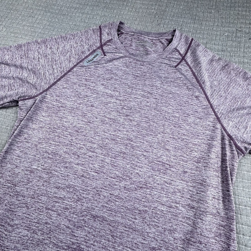 Legends Enzo T-Shirt Men L Performance Active Gym Running Curved Hem Athletic